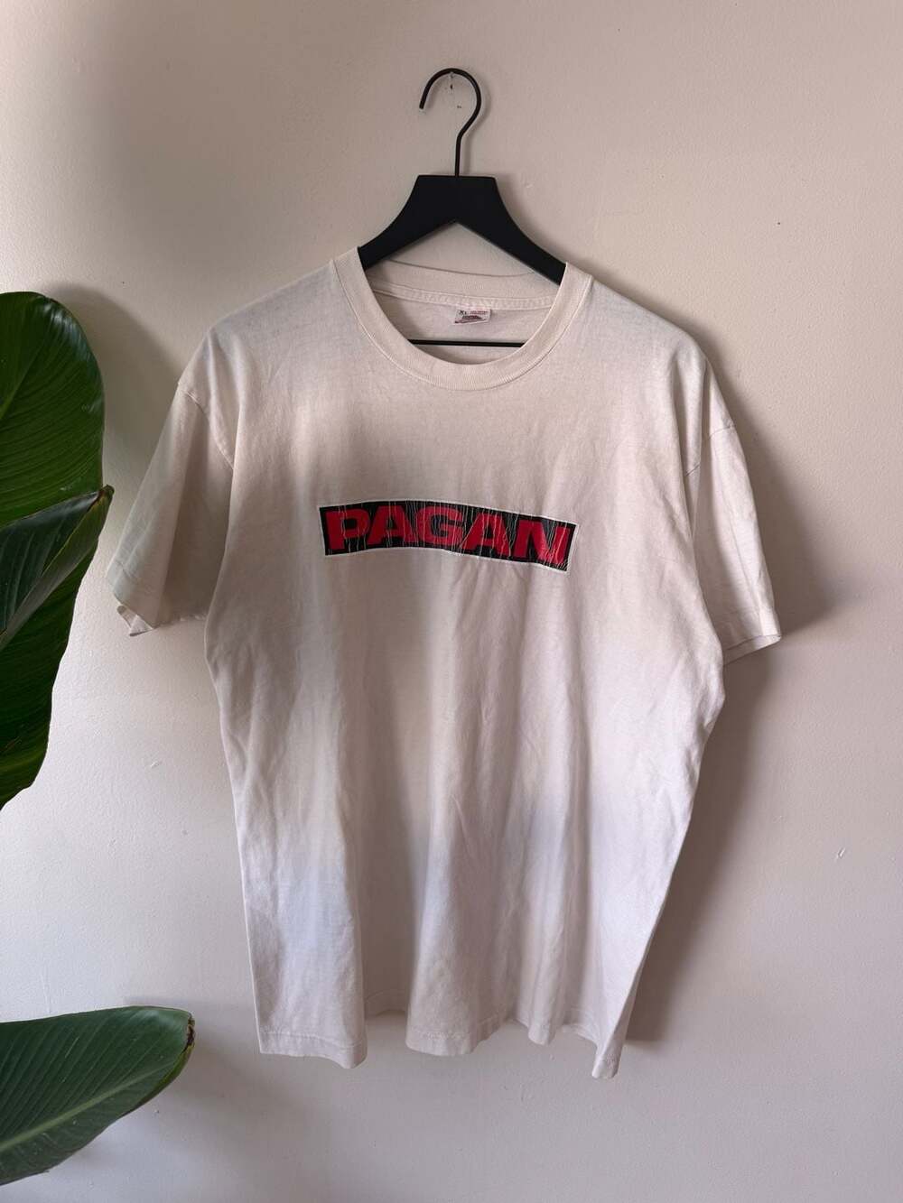Fruit of the Loom Pagan T-Shirt Size XL White Graphic Tee